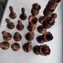 The Regency Company Lotus Flower Carved Chess pieces made of Sheesham Image 4