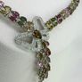 Silver Multi Tourmaline & Zircon Butterfly Lariat Image 6