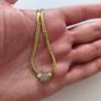14k / ct Gold Chain / Necklace with Diamonds Image 8