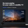 Indoor TV Aerial,650+ Miles Range TV aerial Indoor with Amplifier Signal Booster,Digital Ariels for Smart and Older TV's,HDTV Aerial Supports 4K 1080P HD Local Channels (Glossy Black) Image 3