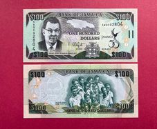 Jamaica  100 Dollars. 2012  Jamaica's Golden  Jubilee  Commemorative Issue  ( Uncirculated )