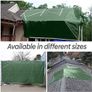 Green Tarpaulin Sheet 1.2m x 1.8m (Cut-Size) Lightweight PE Plastic Tarp 80gsm Water-Resistant Ground Sheet Multipurpose Small Tarpaulin Covers used for Garden Furniture Shed Camping (4ft x 6ft) Image 5