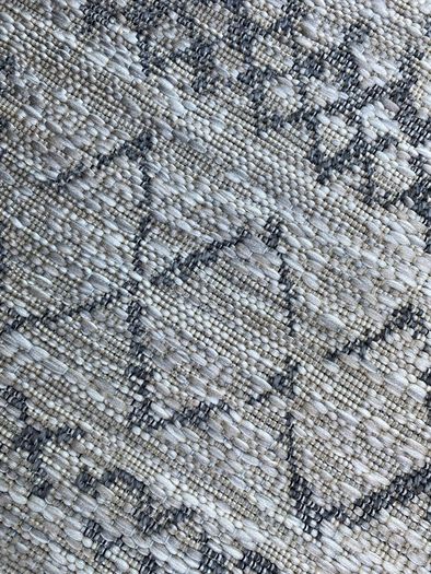 New 240cm x 58cm distressed oatmeal and grey indoor/outdoor runner