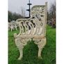 Bench Cast Iron Horse Shoe Large White CH-R-742-W Image 2