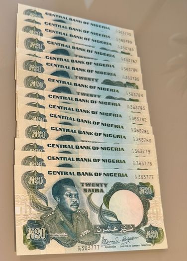 Nigerian Currency - Naira 10, 20 and 50