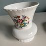 Coalport  Ming  Rose china vase and matching trinket dish. Image 10