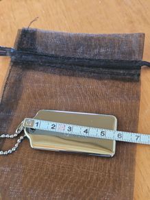 Coach Silver Metal Bag Tag / Authentic / NEW