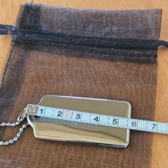 Coach Silver Metal Bag Tag / Authentic / NEW