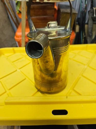 victorian brass watering can
