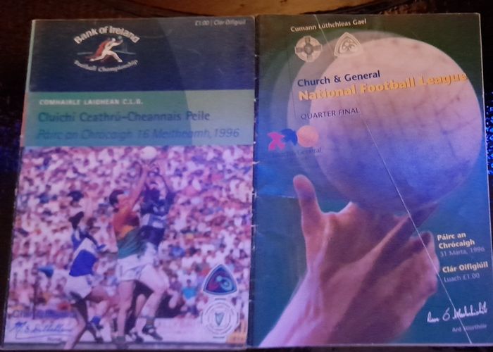 GAA various Laois club and intercounty hurling and football programmes.