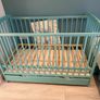 0-3 years kids turquoise cot bed Image 8