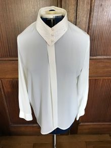 Cream Long Sleeve Blouse - Size 14