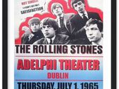 Rolling Stones Adelphi Theatre Dublin 1965 Framed Poster