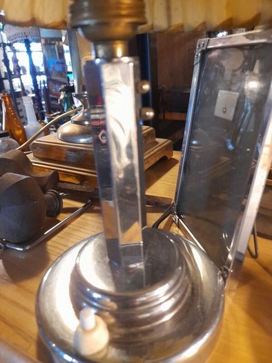 Art Deco Chrome Bedside Lamp