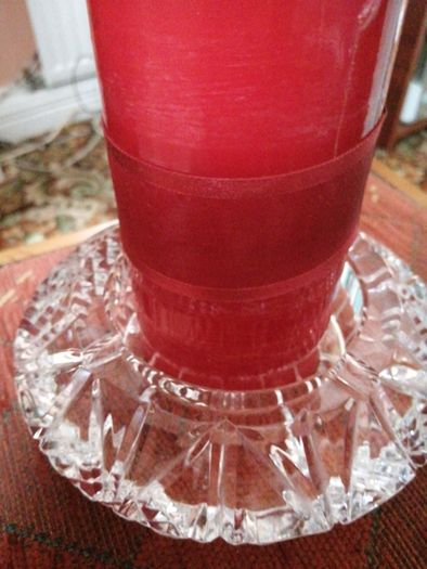 Galway crystal Ashtray/Candle holder