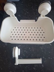 Shower caddy and toilet holder