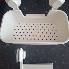 Shower caddy and toilet holder
