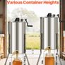 2 Frame Manual Honey Extractor Stainless Steel Honey Spinner with Adjustable Legs & Acrylic Lid Image 3
