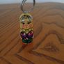 Hand Painted Russian Doll Key Rings x 4 for Sale Image 4