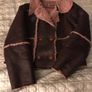 Catimini aviator / shearling Coat/ Jacket  age 8 126cms Image 5