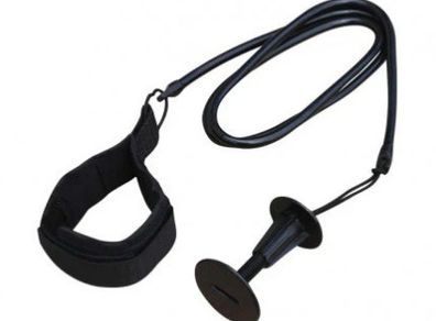 Vision Basic Straight Bodyboard Leash Black