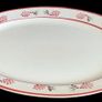 Pristine Vintage 2ft Ceramic Oval Serving Platter Image 3