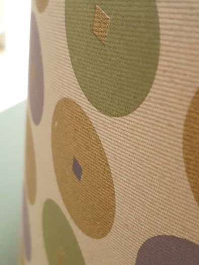 Mid-century Patterned Fabric Light Shade