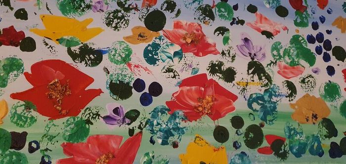 Original hand painted picture on canvas.