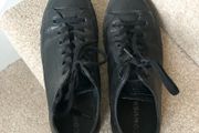Black leather Converse trainers UK6.5