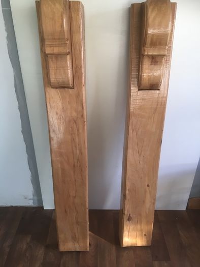 Spalted beech Mantle supports