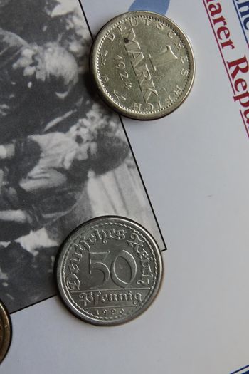 90 EURO Retail - German Silver Mark 1924 Antique coins set Weimar Republic - 1918-1933 | 89.99 euro issue price