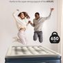 King Air Bed, Inflatable Mattress with Built-in Electric Pump, Double Queen Size 3 Mins Quick Self-Inflation/Deflation Blow Up Bed, Guest Air Mattress for Home Camping Travel 203x152x46cm Image 4