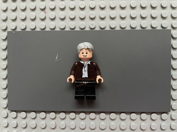 lego Star Wars sw0675 Han Solo minifigure, Old (Lopsided Grin)