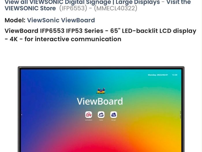 Touch screen teaching tv