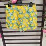 Zara size medium high waisted linen mix. Lemons pattern Image 7
