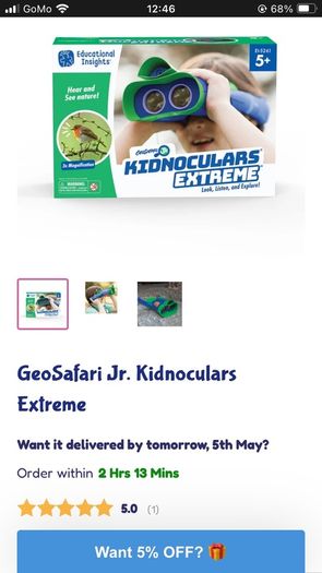 Kids toy binoculars