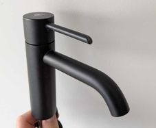 Noken black single lever basin mixer