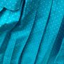 vintage 80s aqua blue green pleated skirt dress with Peter Pan collar size small Image 6