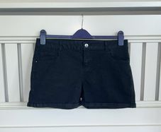 Ladies Black Denim Shorts from Dorothy Perkins