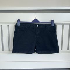 Ladies Black Denim Shorts from Dorothy Perkins