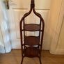 Pair of Large Antique Sheraton Style Inlaid Mahogany 3-Tier Stands Image 3