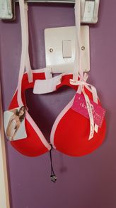 Red lingerie set new Size 32 a small