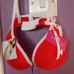 Red lingerie set new Size 32 a small