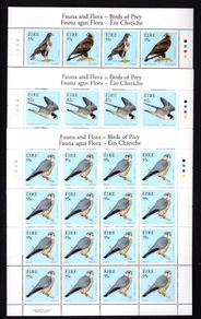 2010 Ireland Fauna & Flora: Birds of Prey Commemorative Stamps Sheetlet Plate 1A1A1A1A Mint Never Hinged (MNH)