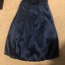 Navy Blue satin dress mid length formal dress (Size XS/8) Image 2
