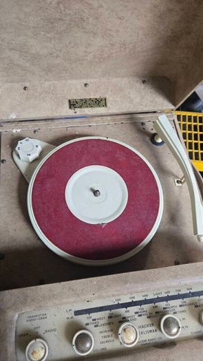 Vintage Hacker  Transistor Record Player 1970s