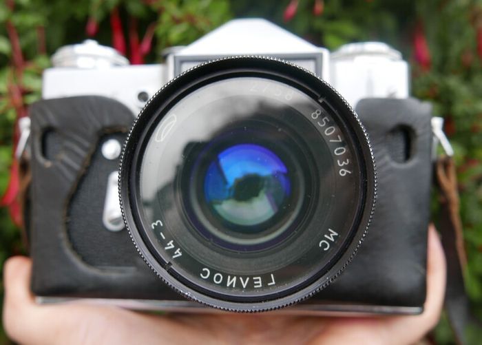 Vintage  Zenit E Point And Shoot Film Camera Silver Tested