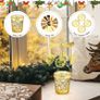 Rotating Candle Holders Christmas Candlestick Holders with Santa Design Metal Tea Light for Home Wedding Parties Decor Image 2