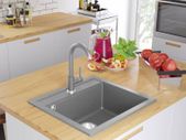 Granite Kitchen Sink Single Basin Grey