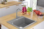 Granite Kitchen Sink Single Basin Grey